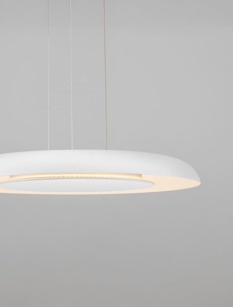 LED Pendelleuchte Weiß Ø 60 cm dimmbar rund CCT HARLAN