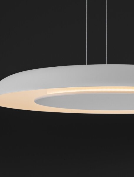 LED Pendelleuchte Weiß Ø 60 cm dimmbar rund CCT HARLAN