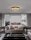 LED Deckenlampe Ring Ø 60 cm in Antik Gold dimmbar warmweiß