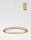 LED Pendelleuchte in Antik Gold Ø 60 cm dimmbar Ring Modern