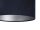Lampe à suspendre bleu foncé argent Tissu rond Lampe
