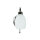 Badlampe Chrom Echt-Messing E14 rostfrei ISMENE
