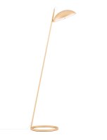 LED Stehleuchte in Gold 153 cm dimmbar warmwei&szlig; HAVEN Modern