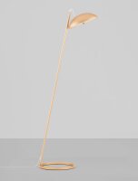 LED Stehleuchte in Gold 153 cm dimmbar warmweiß...