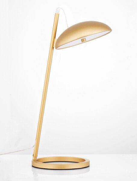 LED Schreibtischlampe in Gold 53 cm dimmbar warmweiß Modern