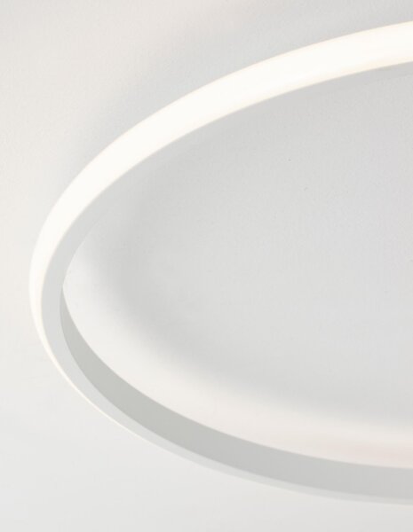 LED Deckenleuchte Weiß Ø 50 cm dimmbar rund warmweiß Modern