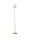 LED Stehlampe rund 162 cm in Gold dimmbar Klarglas warmweiß