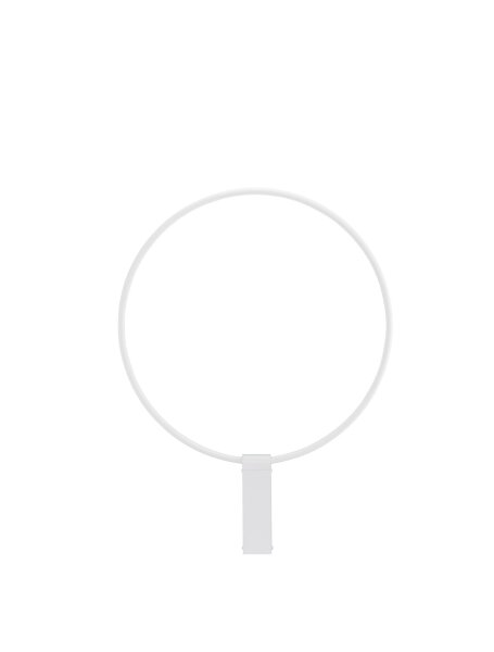 LED Deckenlampe Ring Ø 60 cm Weiß dimmbar schwenkbar Modern