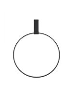 LED Deckenleuchte Schwarz &Oslash; 60 cm dimmbar schwenkbar Ring