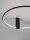 LED Deckenleuchte Schwarz Ø 60 cm dimmbar schwenkbar Ring