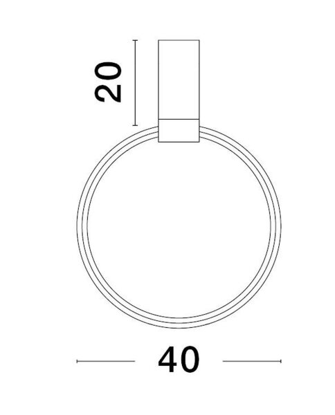 Runde LED Deckenleuchte Schwarz Ø 40 cm dimmbar schwenkbar