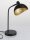 Tischlampe Retro in Schwarz Gold E14 schwenkbar Metall