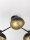 Deckenlampe in Schwarz Gold 15 cm lang E14 schwenkbar Retro
