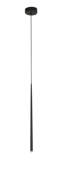 LED Pendelleuchte schmal Ø 8 cm Schwarz höhenverstellbar