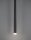 LED Pendelleuchte schmal Ø 8 cm Schwarz höhenverstellbar