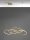 LED Pendelleuchte Ring 100 cm lang in Gold dimmbar Design
