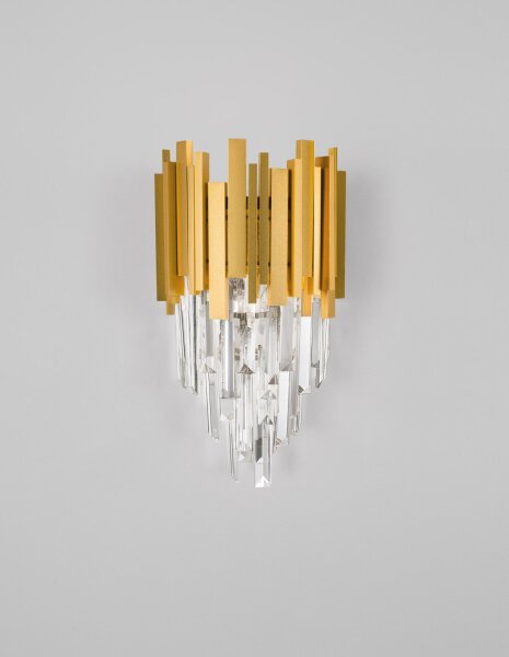 Wandlampe Up Down E14 35 cm hoch in Gold Klassisch 2 flammig