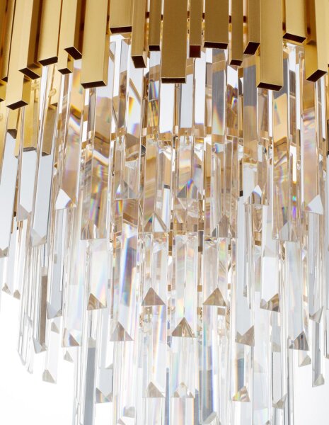 Hängeleuchte in Gold Ø 55 cm E14 höhenverstellbar Klassisch