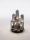 Deckenlampe G9 Ø 23 cm Schwarz Grau Vintage Rauchglas Metall