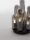 Deckenlampe G9 Ø 23 cm Schwarz Grau Vintage Rauchglas Metall