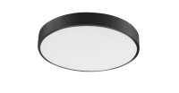 LED Deckenleuchte Schwarz Ø 40 cm flach...