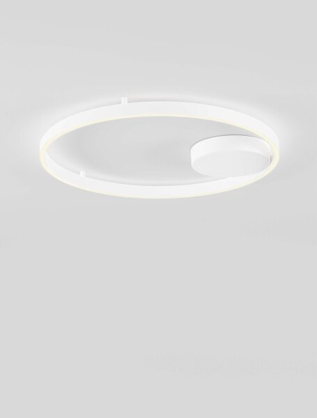 LED Deckenleuchte Weiß Ø 60 cm dimmbar rund 2 flammig Modern