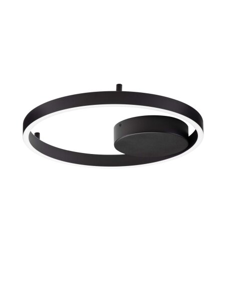 LED Deckenlampe Schwarz Ø 40 cm dimmbar rund 2 flammig
