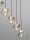 LED Pendelleuchte 84 cm lang Schwarz dimmbar 5 flammig