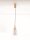 LED Pendelleuchte 14,2 cm breit in Gold Grau Retro Rauchglas