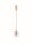 LED Hängeleuchte in Gold Grau Ø 16 cm höhenverstellbar Retro