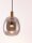 LED Hängeleuchte in Gold Grau Ø 16 cm höhenverstellbar Retro