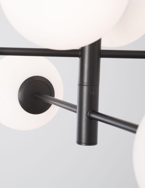 Hängeleuchte Schwarz Weiß 70 cm breit E14 höhenverstellbar