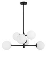H&auml;ngeleuchte Schwarz Wei&szlig; 70 cm breit E14...