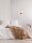 Wandlampe E27 36 cm hoch Schwarz Natur Boho Bambus Metall