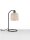Tischlampe Boho E27 41 cm Schwarz Natur Bambus Metall