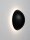 LED Wandlampe rund 12,5 cm breit Schwarz Minimalistisch