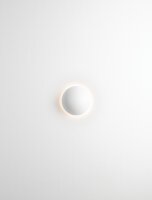 LED Wandleuchte Minimalistisch Weiß 12,5 cm breit rund