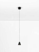 LED Pendelleuchte schmal 6 cm breit Schwarz...
