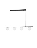 LED Pendelleuchte 72 cm lang Schwarz Weiß...