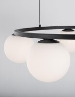 LED Hängelampe Schwarz Weiß Ø 50 cm...