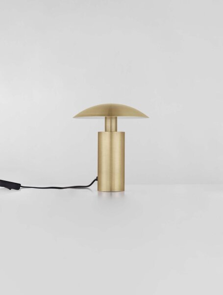 LED Nachttischlampe 22 cm in Gold warmweiß KAMDEN Aluminium