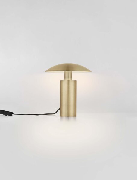 LED Nachttischlampe 22 cm in Gold warmweiß KAMDEN Aluminium