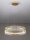 LED Pendelleuchte in Gold Ø 60 cm dimmbar Glas Ring warmweiß