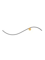 LED Wandlampe 102 cm breit in Schwarz Gold warmweiß...