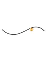 LED Wandleuchte in Gold Schwarz 65 cm breit...