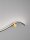LED Wandleuchte in Gold Schwarz 65 cm breit warmweiß Modern