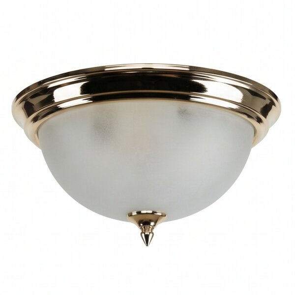 Plafonnier Antique en laiton Crème Salon