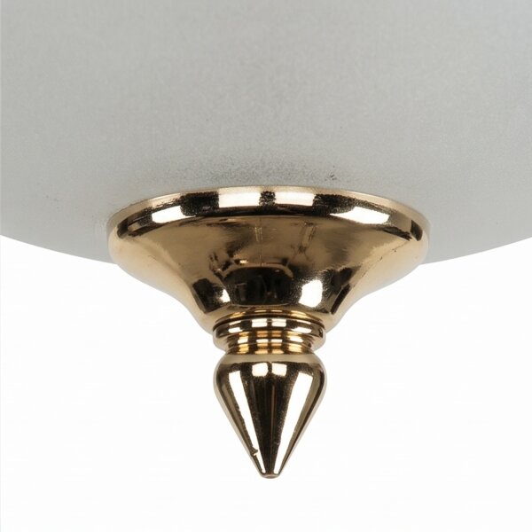 Plafonnier Antique en laiton Crème Salon