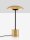 LED Tischlampe 44 cm in Schwarz Gold Metall warmweiß Modern