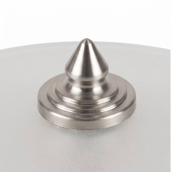 Wohnzimmerlampe Glas rund Ø30cm in Nickel ELENI